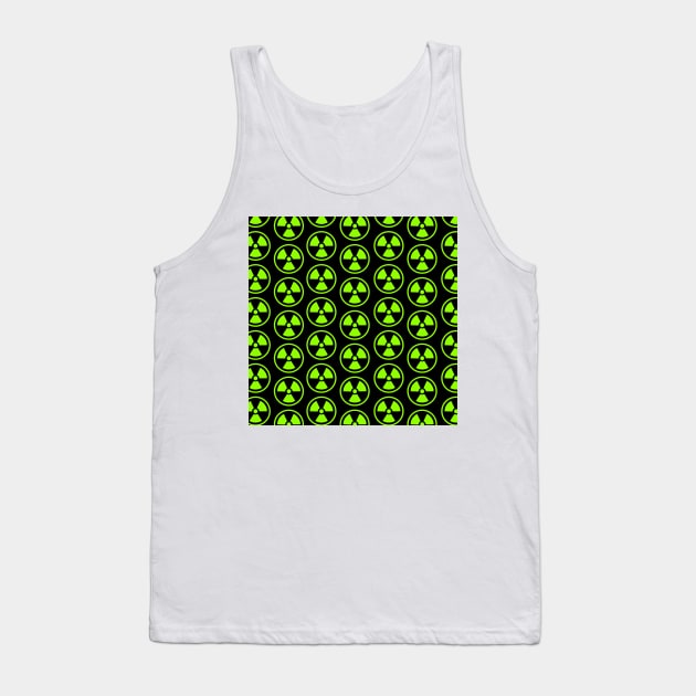 Radioactive Wall Green Pattern Tank Top by XOOXOO